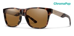 Smith Lowdown Steel Sunglasses ChromaPop Polarized in Dark Tortoise with Brown